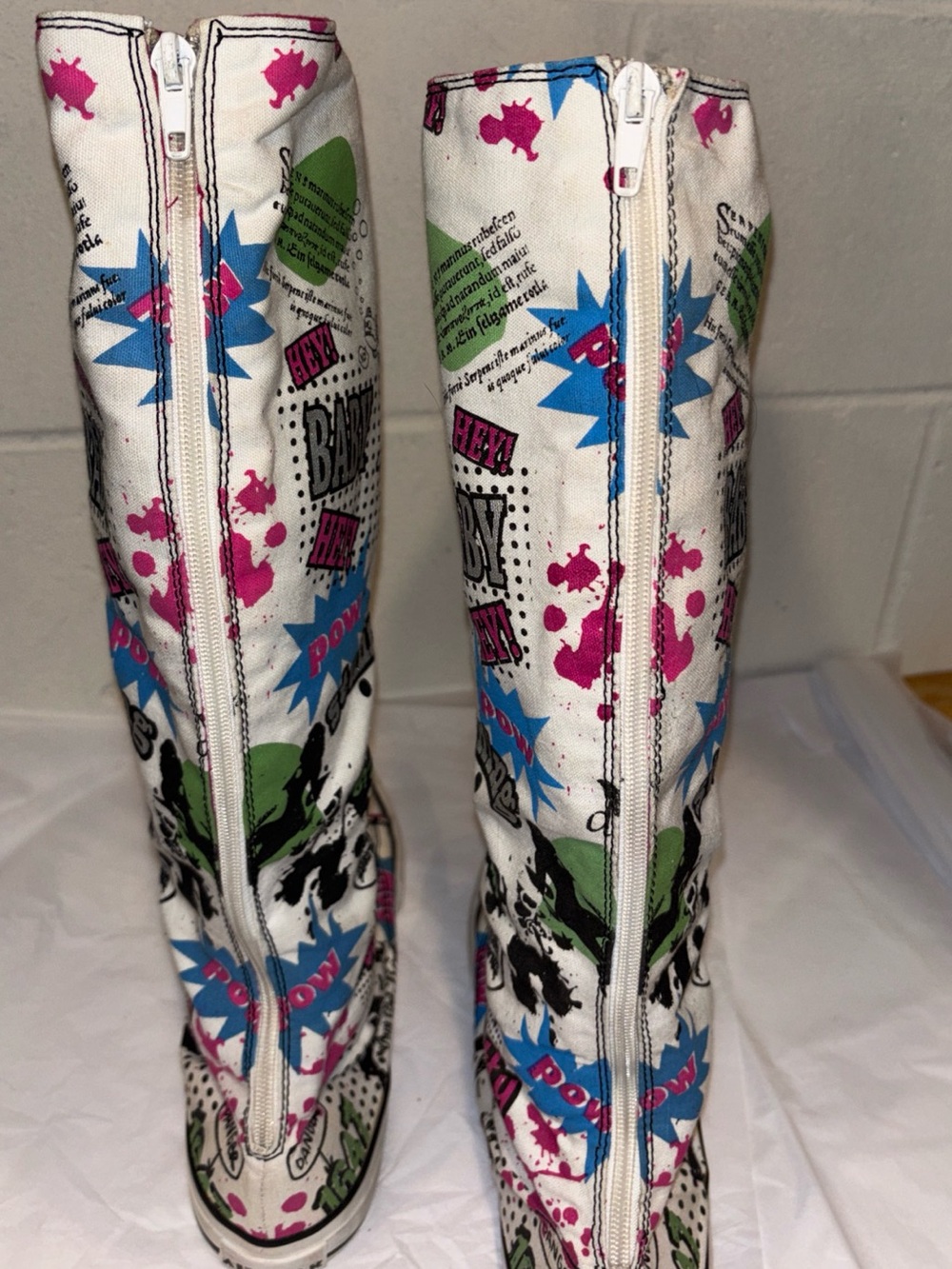 Vintage Airwalk knee high graffiti tennis shoes lace ups Retro Y2K women’s 8.5 - Picture 6 of 13